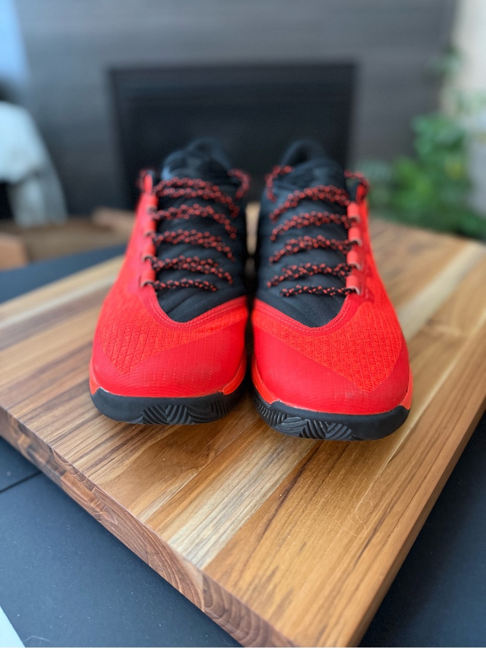 Under Armour Men's Red and Black Athletic Trainers